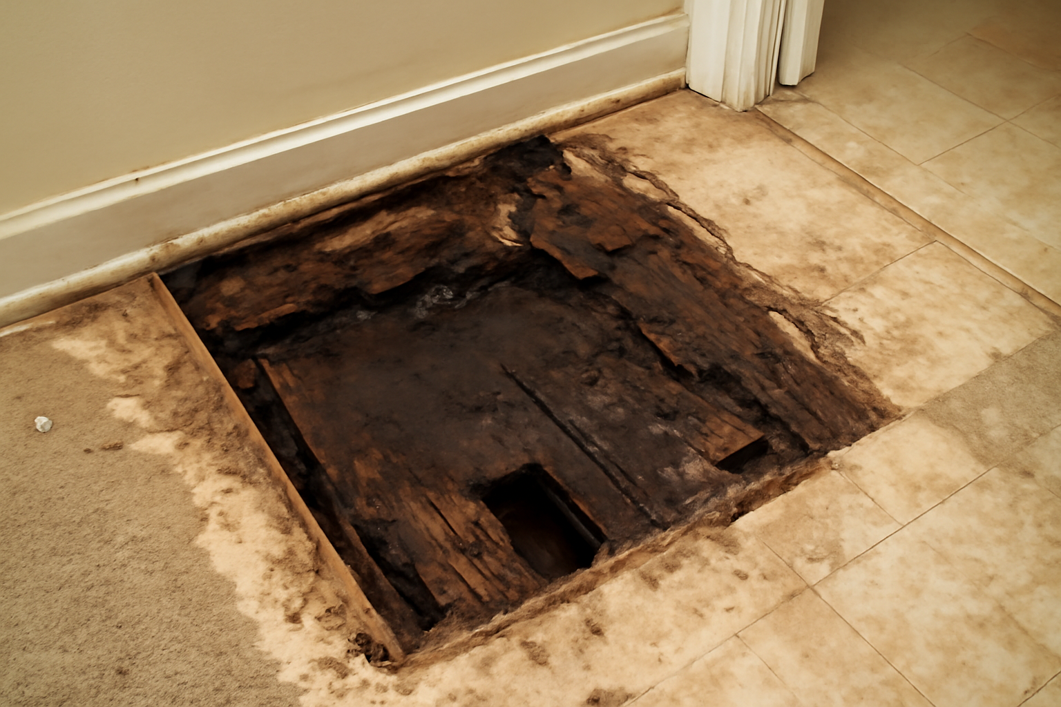 Subfloor Water Damage Repair in La Conner, WA
